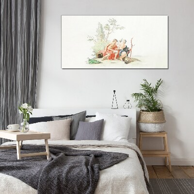 A quiet moment in nature Glass Print