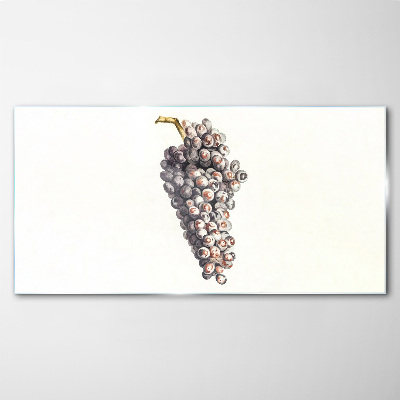 Grapes in soft light Glass Print