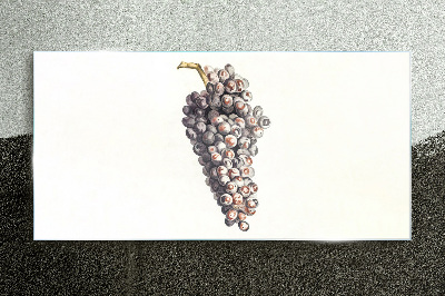 Grapes in soft light Glass Print