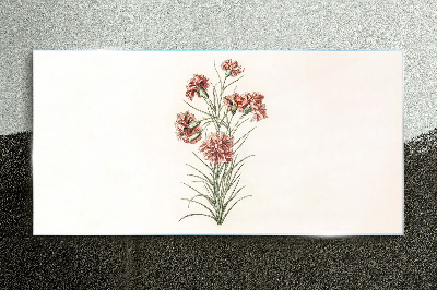 Flowers in delicate shades of pink Glass Print