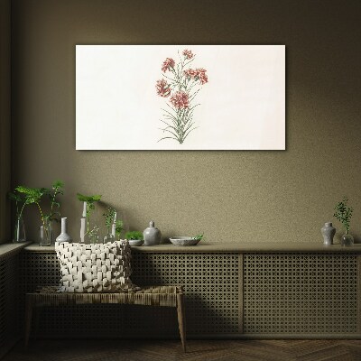 Flowers in delicate shades of pink Glass Print