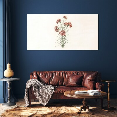 Flowers in delicate shades of pink Glass Print