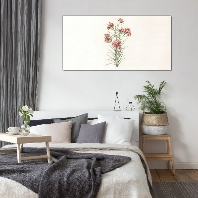 Flowers in delicate shades of pink Glass Print