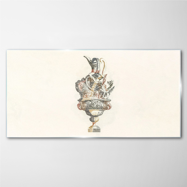 The charm of a classic vase Glass Print