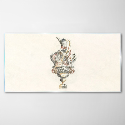 The charm of a classic vase Glass Print