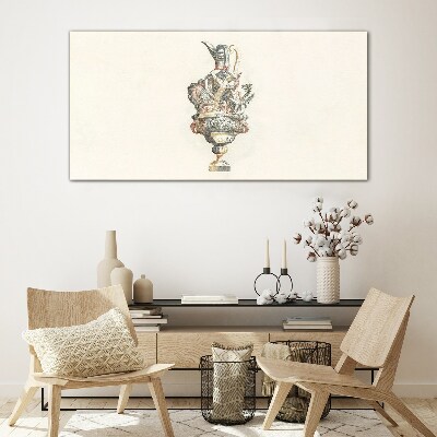 The charm of a classic vase Glass Print