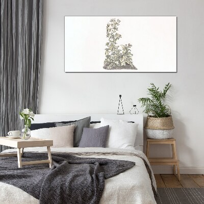Plants in soft light Glass Print