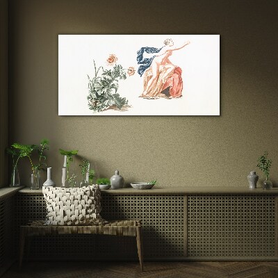 Sensuality of Nature and Art Glass Print