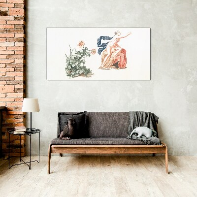 Sensuality of Nature and Art Glass Print