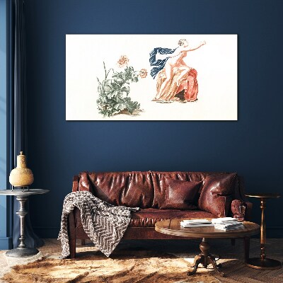 Sensuality of Nature and Art Glass Print