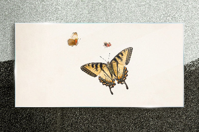 Butterflies in delicate harmony Glass Print
