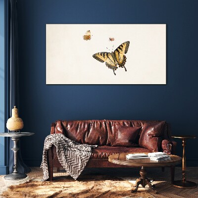 Butterflies in delicate harmony Glass Print