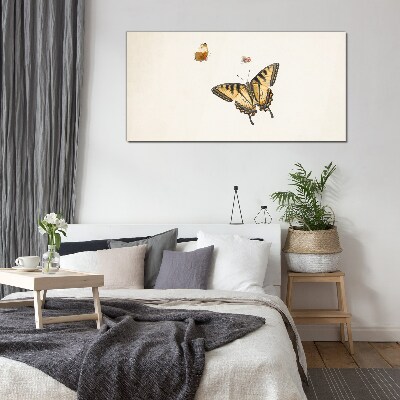Butterflies in delicate harmony Glass Print