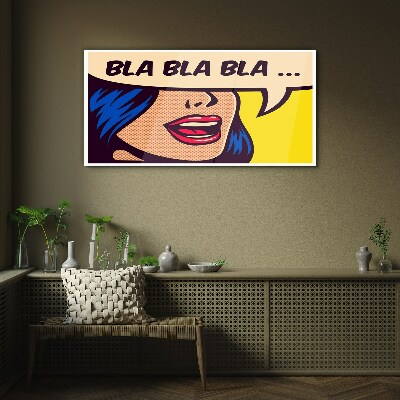 Endless conversation Glass Wall Art
