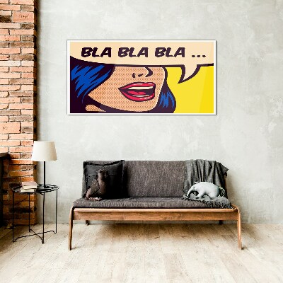 Endless conversation Glass Wall Art