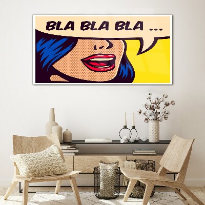 Endless conversation Glass Wall Art