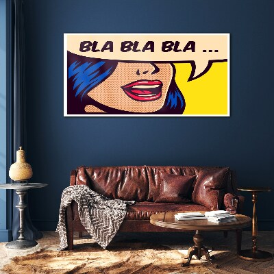 Endless conversation Glass Wall Art