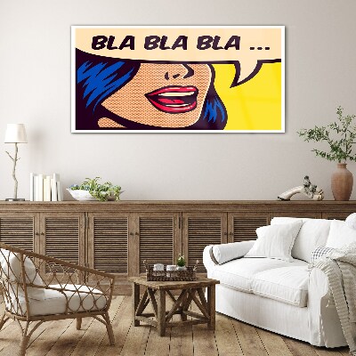 Endless conversation Glass Wall Art