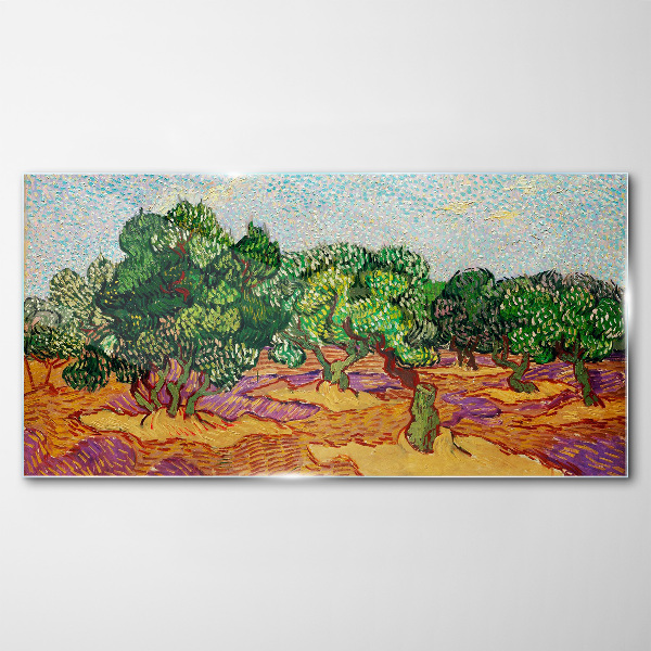 Olives in the sun Glass Print