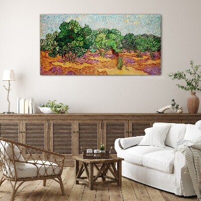Olives in the sun Glass Print