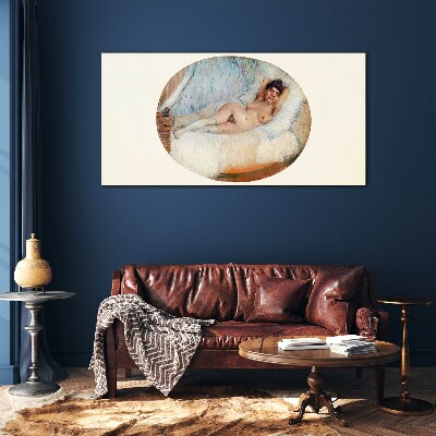 Relaxing night music Glass Print