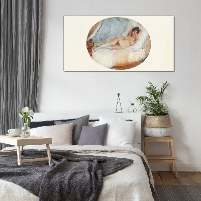 Relaxing night music Glass Print