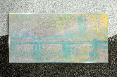 Charing cross bridge monet Glass Print