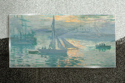 Port of Le Havre Glass Print