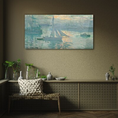 Port of Le Havre Glass Print