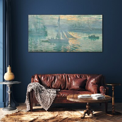 Port of Le Havre Glass Print