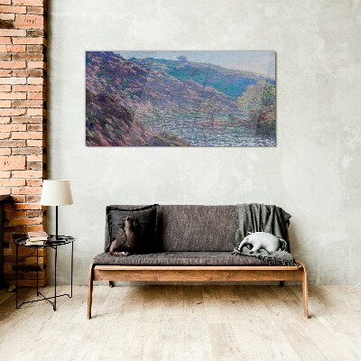 Purple Hills at Dawn Glass Print