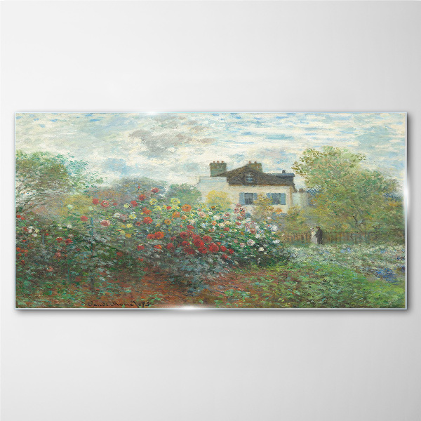 Garden in Montgeron Glass Print