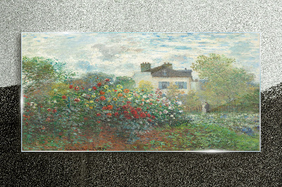 Garden in Montgeron Glass Print