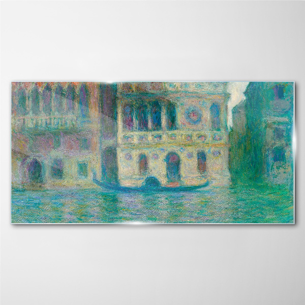 Venice in pastel colors Glass Print