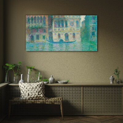 Venice in pastel colors Glass Print