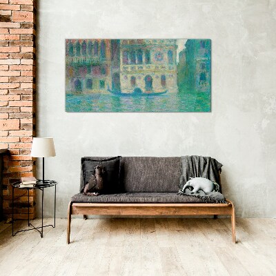 Venice in pastel colors Glass Print