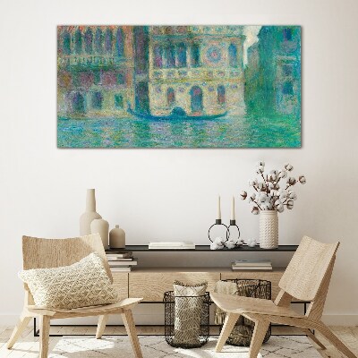 Venice in pastel colors Glass Print