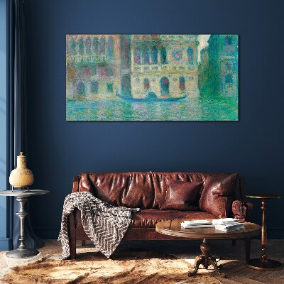 Venice in pastel colors Glass Print