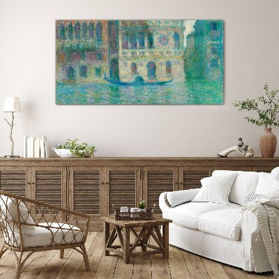 Venice in pastel colors Glass Print