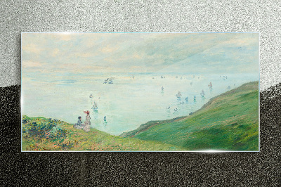 Peaceful seascape Glass Print