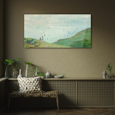 Peaceful seascape Glass Print