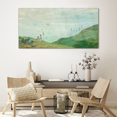 Peaceful seascape Glass Print