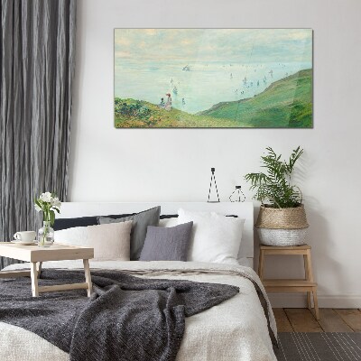 Peaceful seascape Glass Print