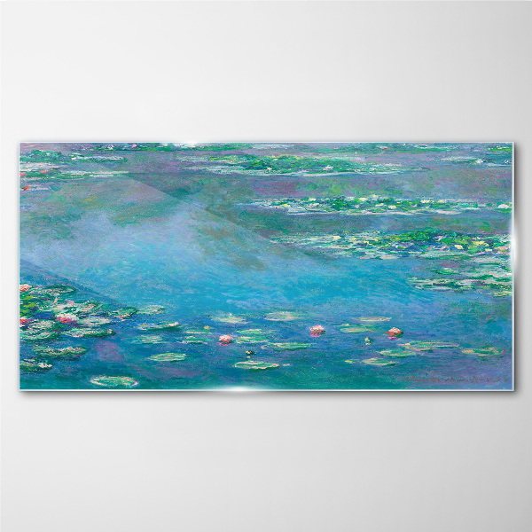 Water lilies Glass Print