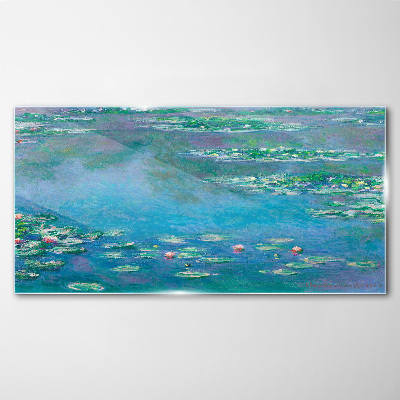 Water lilies Glass Print