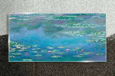 Water lilies Glass Print