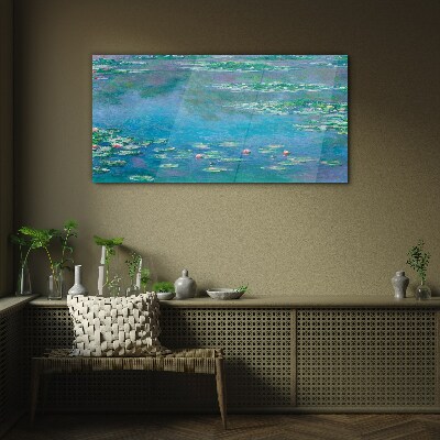 Water lilies Glass Print