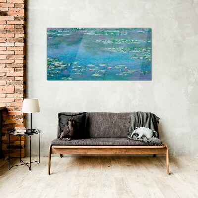Water lilies Glass Print