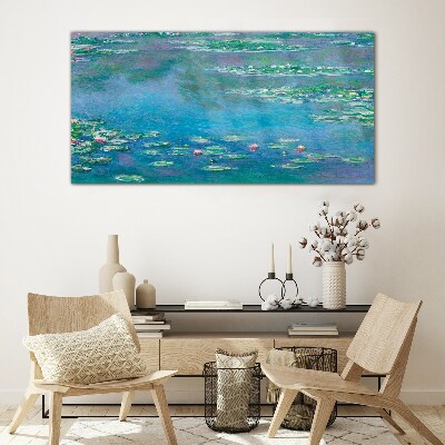 Water lilies Glass Print