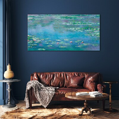 Water lilies Glass Print